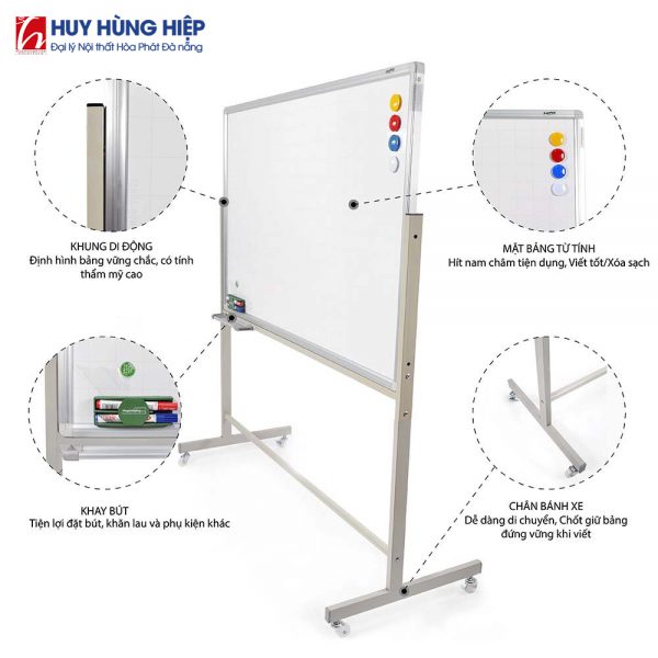 Bảng di động 1 mặt từ trắng - Hình ảnh 4