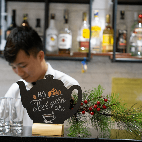 Bảng menu để bàn TEAPOT