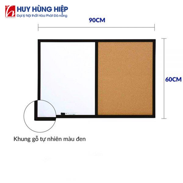 Bảng Combo Ghim Lie- Mặt ghi chú trắng khung gỗ - Hình ảnh 5