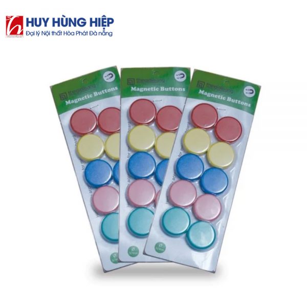 Vỉ Nam châm nhiều màu 3cm