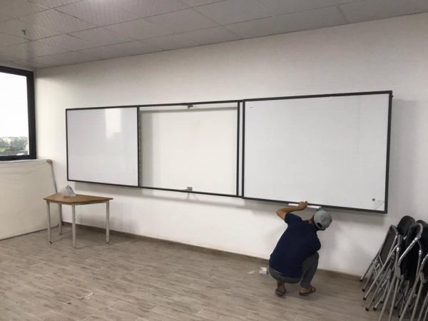 Bảng trượt ngang nguyên khối Mositech (SS03) Bảng Trắng kết hợp Tivi - Hình ảnh 2